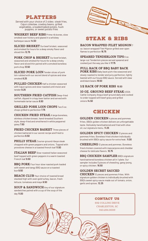 Backyard Barbecue Menu Design Template by MustHaveMenus