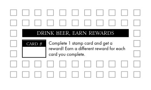 Beer Stein Punch Card