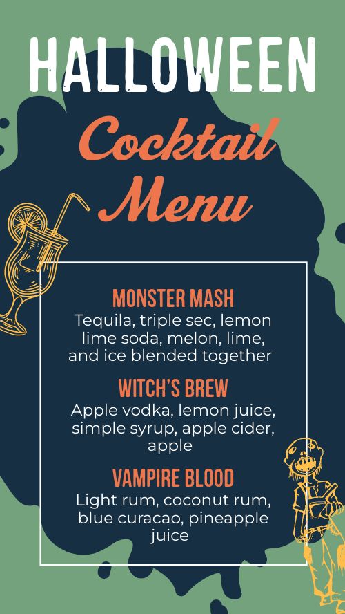 Halloween Cocktail FB Story