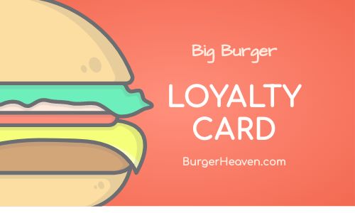 Red Burger Loyalty Card
