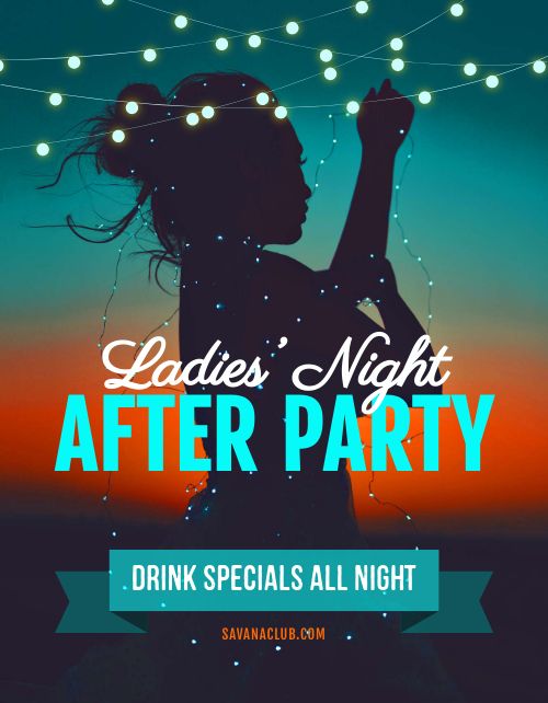 Ladies Night After Party Flyer