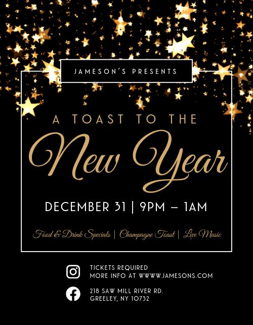 Sparkling New Years Eve Flyer