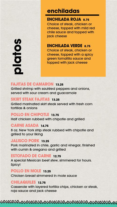 Favorite Mexican Tall Digital Menu Board page 2 preview