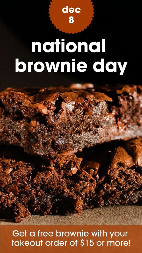 National Brownie Day Facebook Story