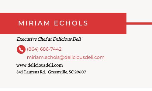 Abstract Deli Business Card