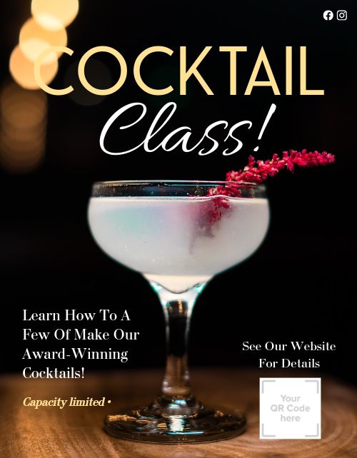Cocktail Class Flyer page 1 preview