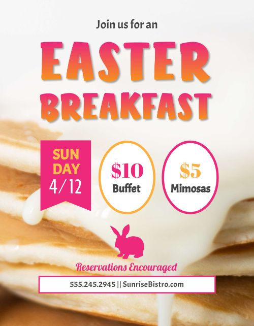 Breakfast Easter Flyer