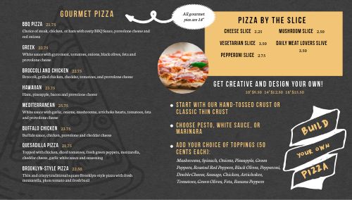 Pizza Digital Menu page 2 preview