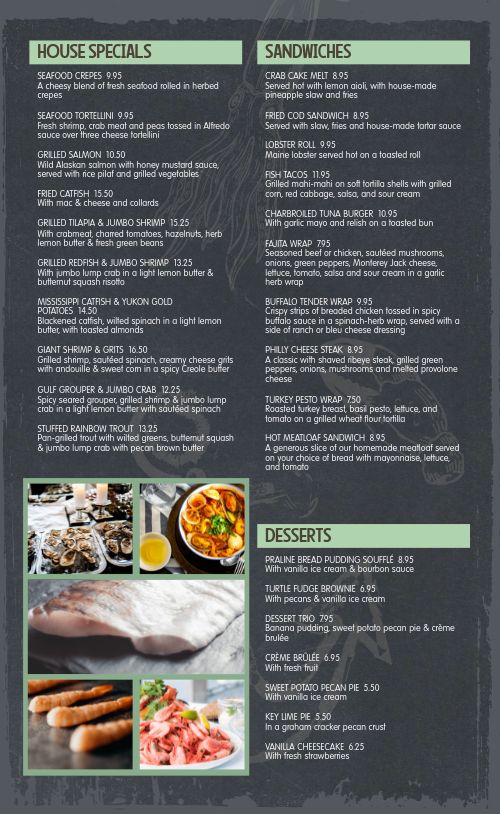 Octopus Seafood Menu page 2 preview
