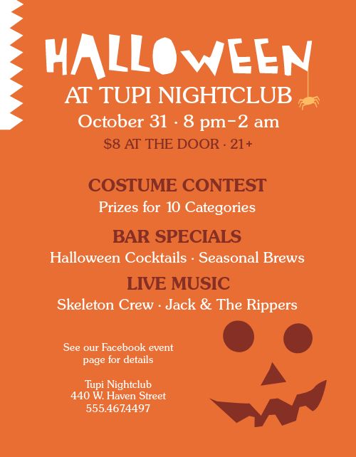 Halloween Bar Flyer