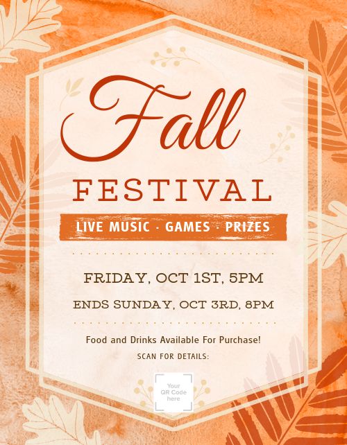 Fall Event Flyer page 1 preview