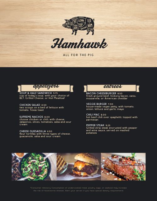 Family BBQ Menu Design Template by MustHaveMenus