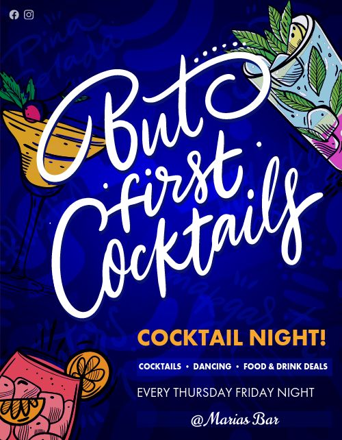 Colorful Cocktail Flyer