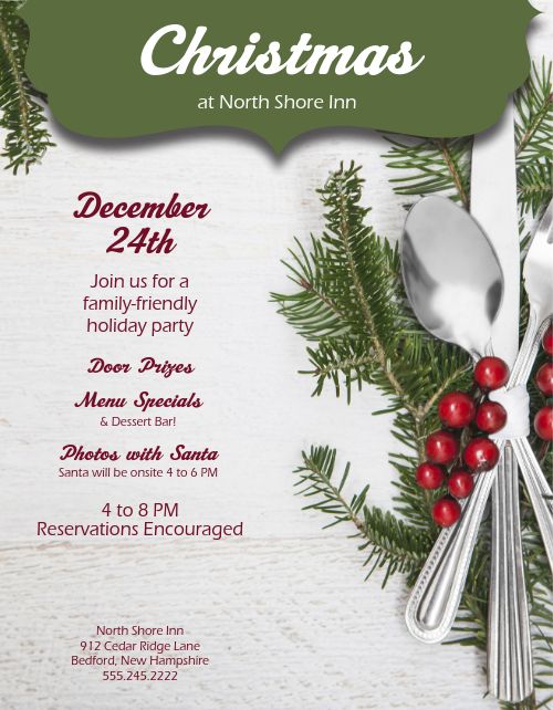 Christmas Party Event Flyer