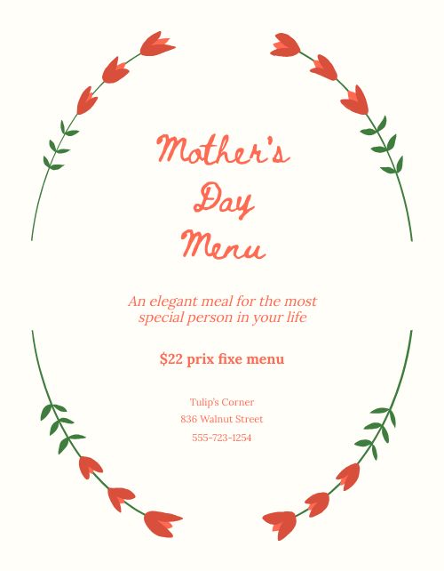 Mothers Day Flowery Flyer