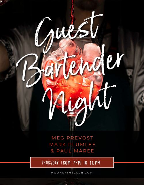 Guest Bartender Night Flyer