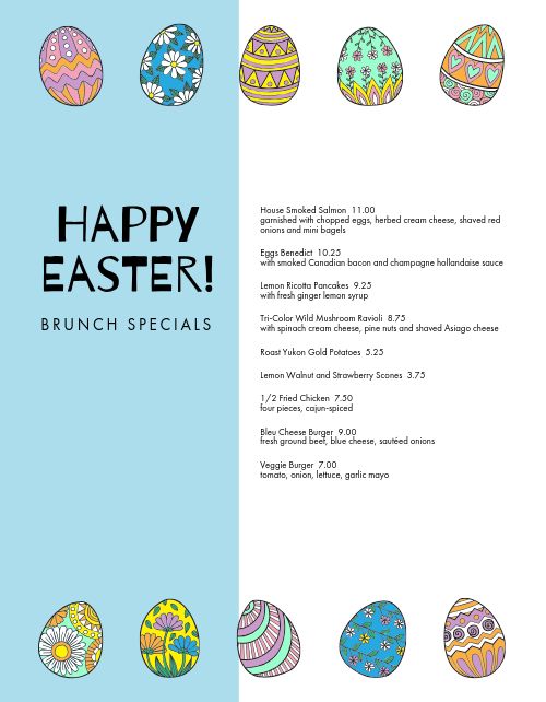 Easter on sale egg specials