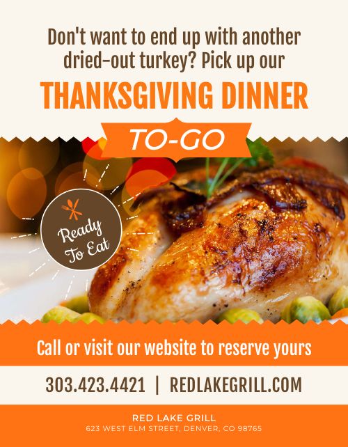 Thanksgiving Dinner Sign
