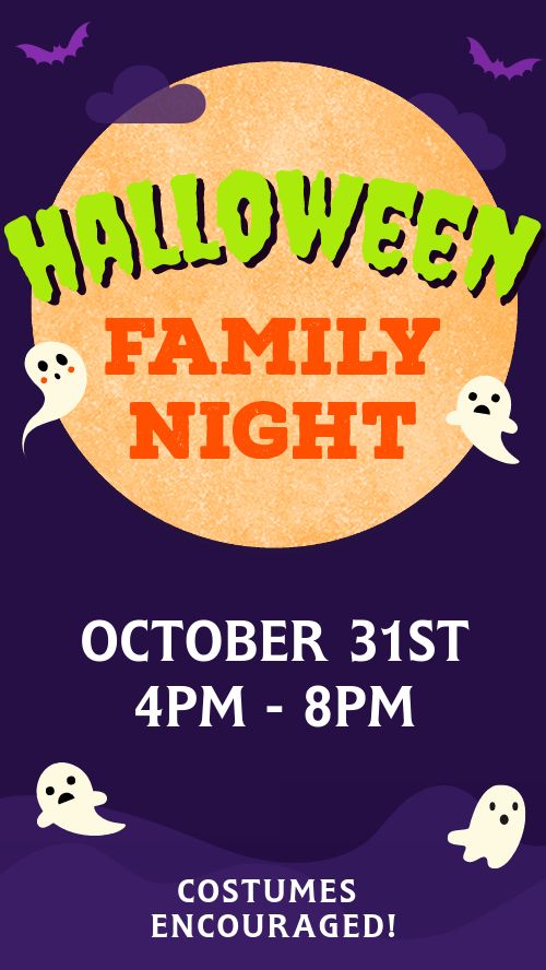 Halloween Family Night Instagram Story