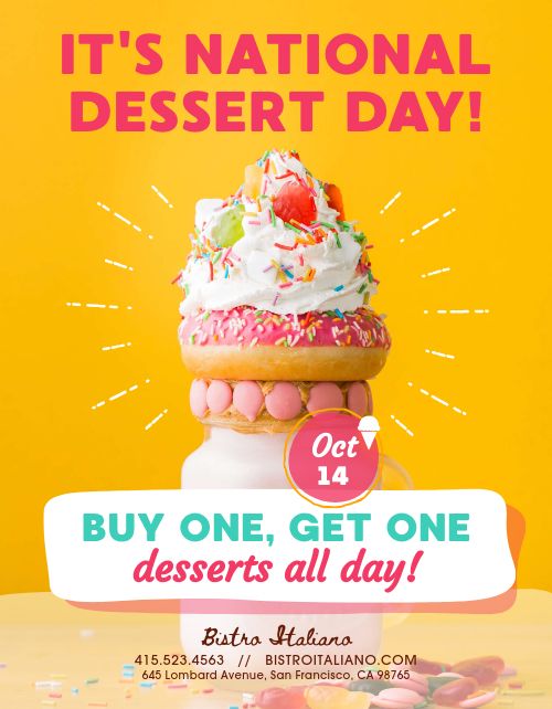 Dessert Promo Flyer