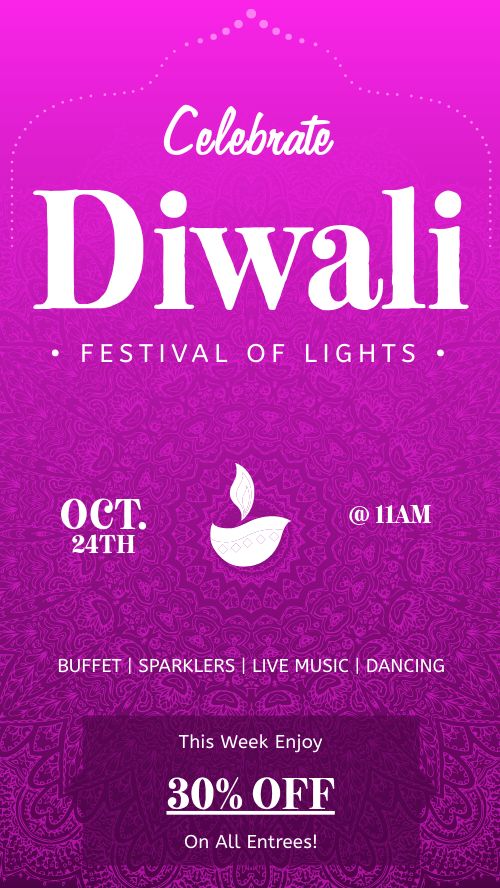 Diwali Celebration IG Story