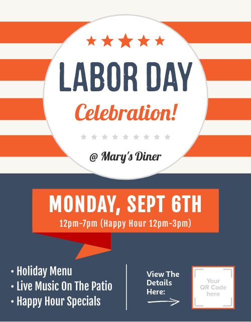 Labor Day Promotional Flyer