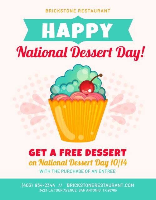 Dessert Day Flyer