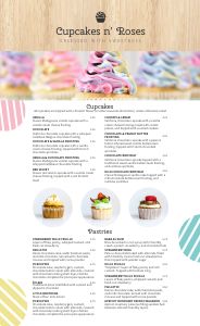 Cupcake Menu Example Design Template By MustHaveMenus