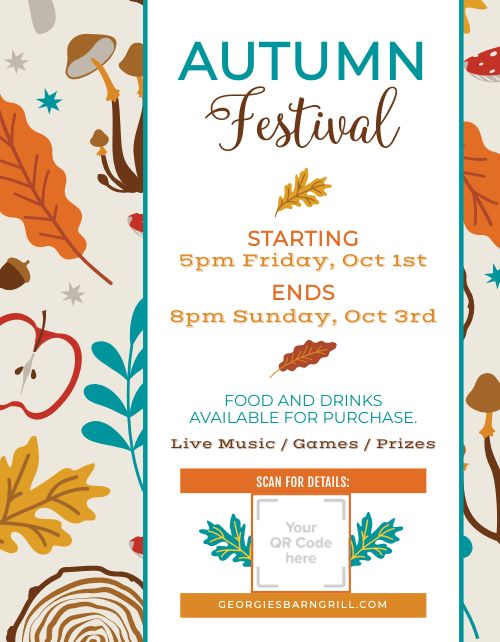 Autumn Festival Flyer page 1 preview
