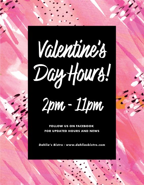 Valentines Hours Flyer