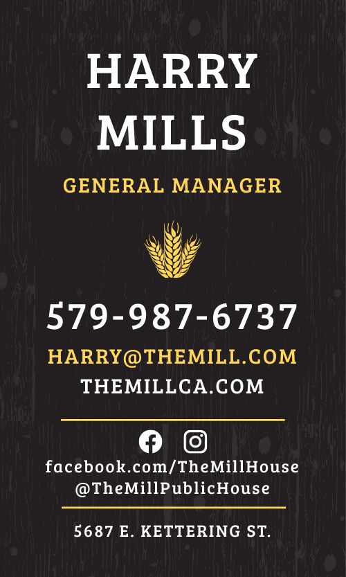 Barley Pub Business Card page 2 preview