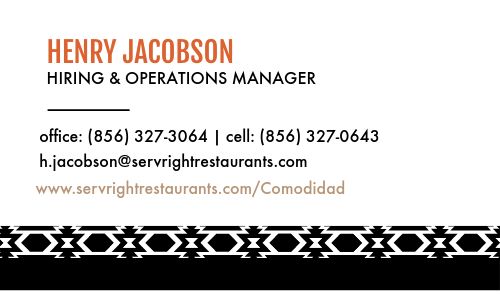 Southwest Accent Business Card