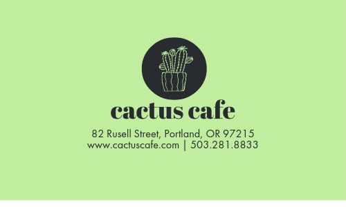 Cafe Punch Card