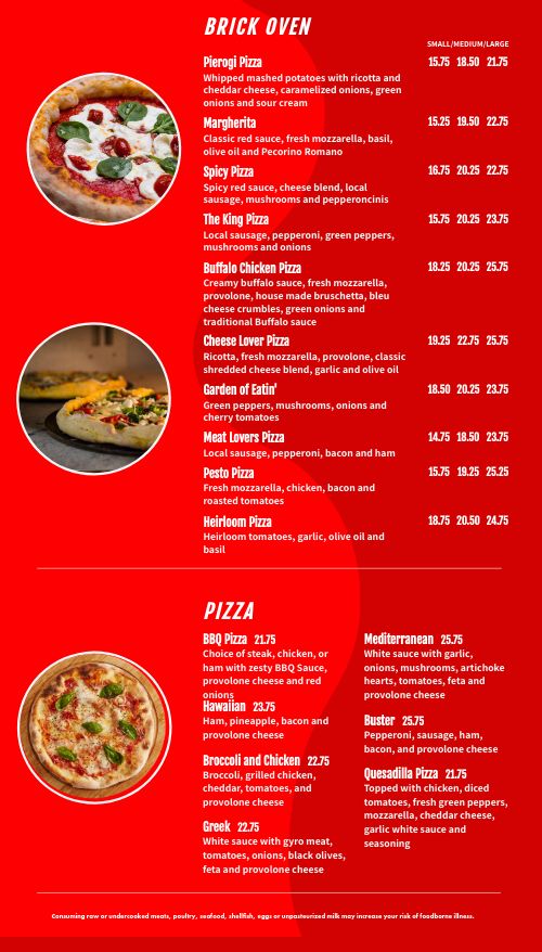 City Pop Pizza Digital Menu