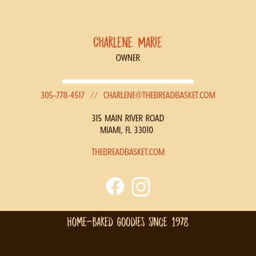 Bread Business Card