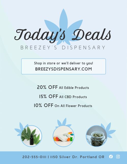 Dispensary Deals Flyer Template by MustHaveMenus