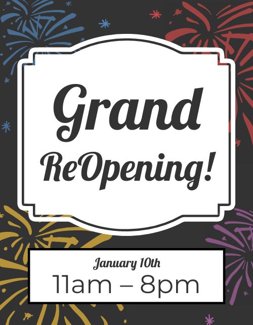 Grand Reopening Sign