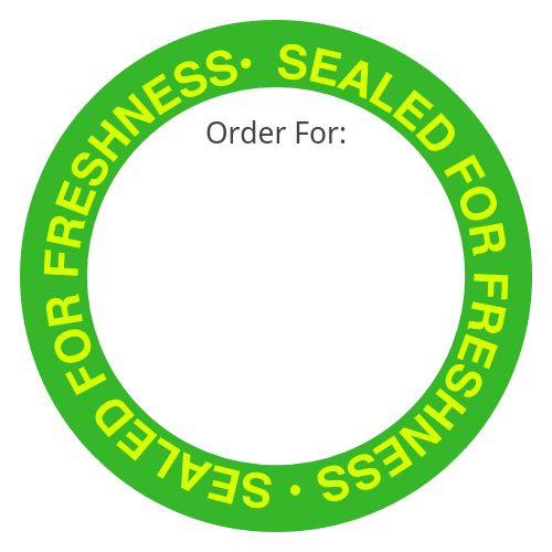 Freshness Takeout Label page 1 preview