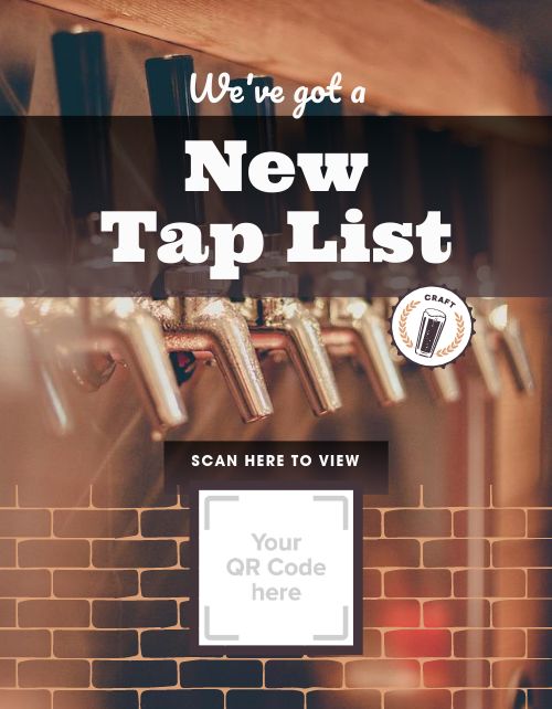 Brick Tap List Flyer page 1 preview