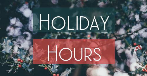 Holiday Hours Facebook Post