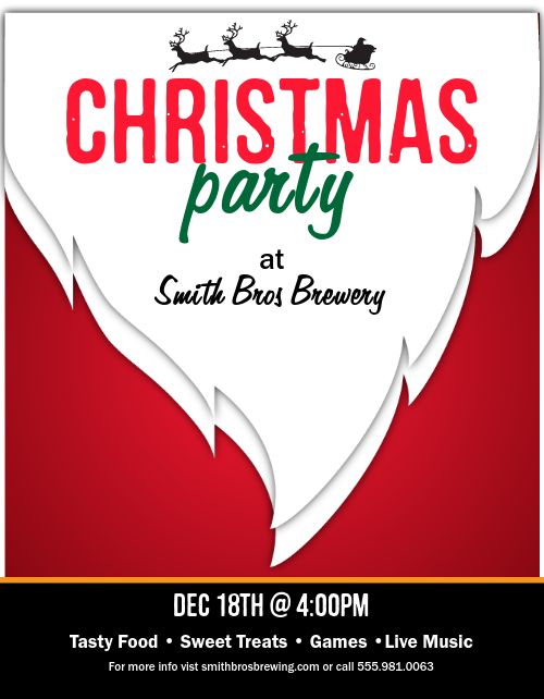 Christmas Party Restaurant Flyer 