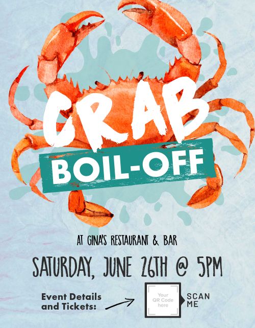 Crab Boil Flyer page 1 preview