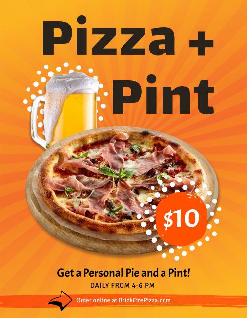 Personal Pizza Flyer page 1 preview