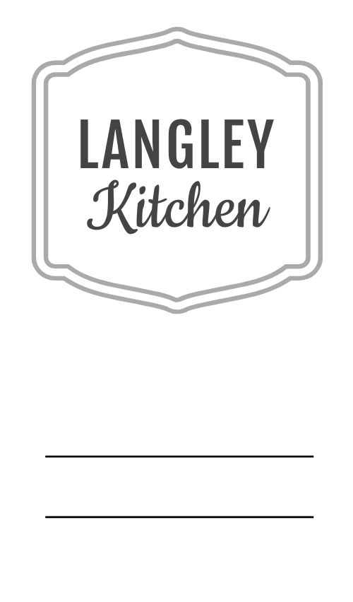 Restaurant Logo Label