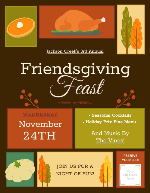 Friendsgiving Flyer page 1 preview