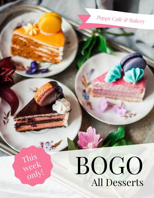 BOGO Desserts Flyer page 1 preview