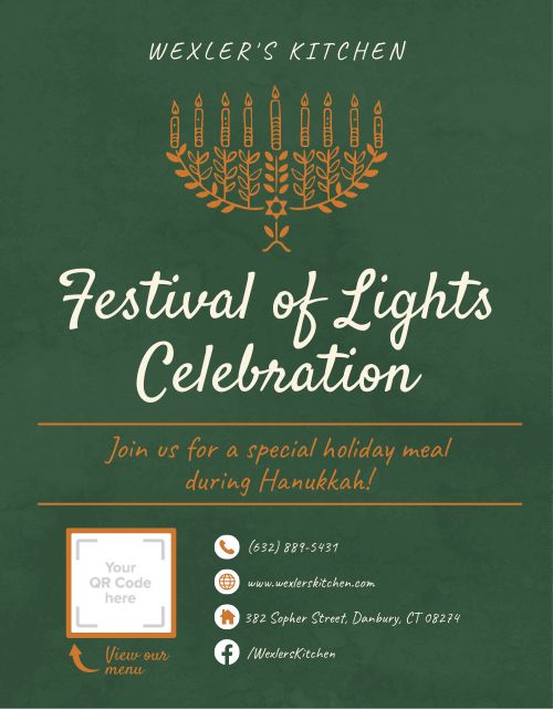 Hanukkah Festival of Lights Flyer