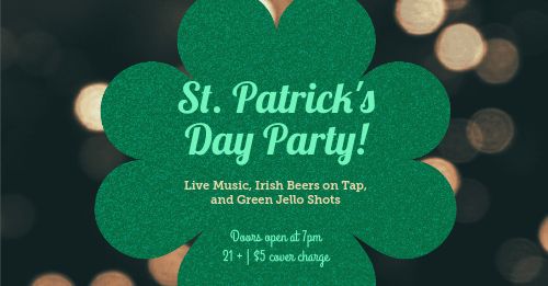 St Patricks Party Facebook Post