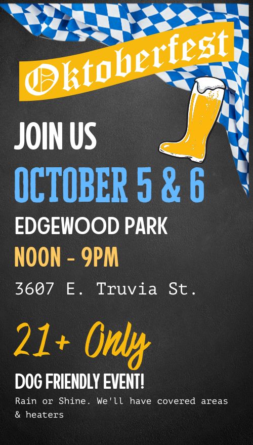 Checkered Oktoberfest Vertical Digital Screen Design