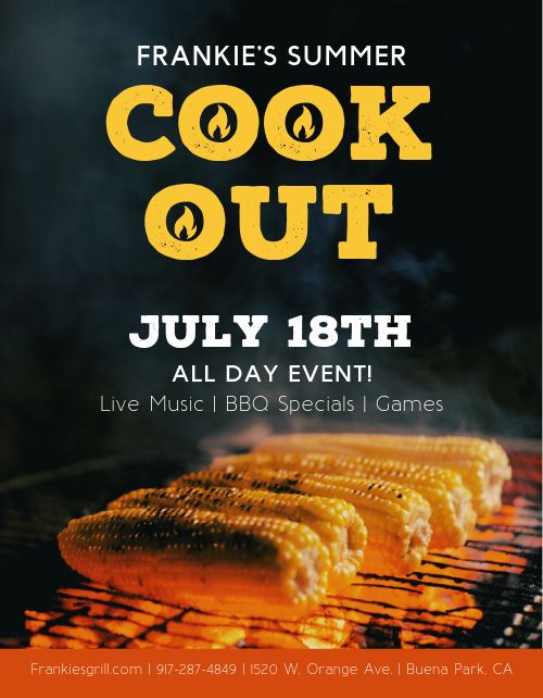 Summer Cookout Flyer